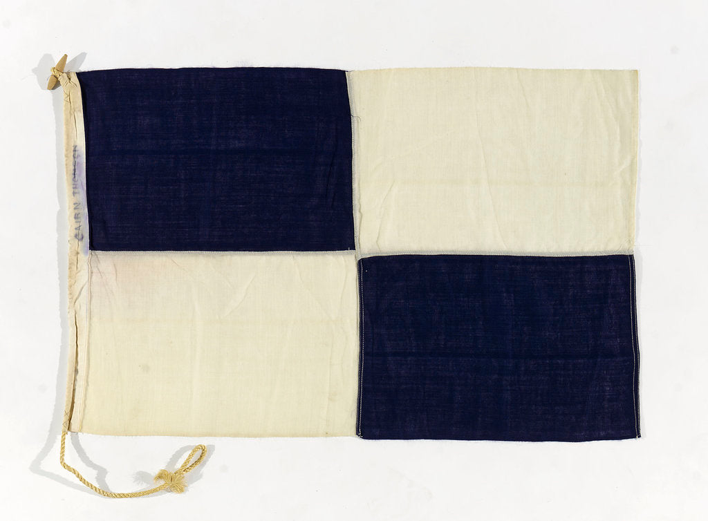 Detail of House flag, Cairn Line of Steamships Ltd by unknown