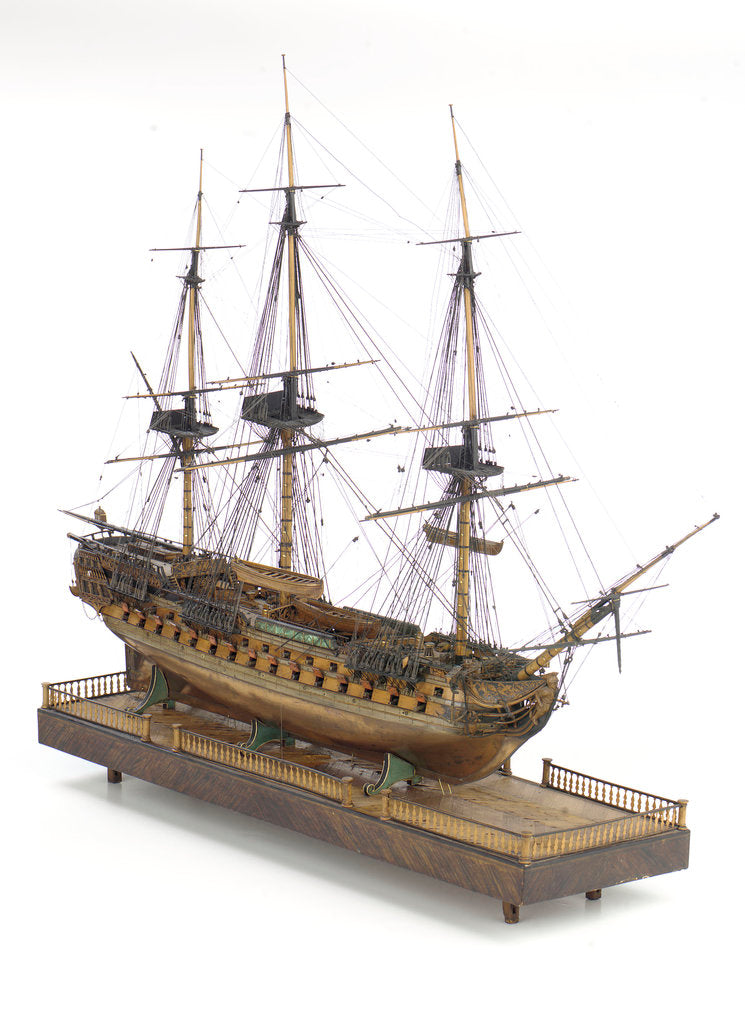 Detail of Warship le 'Mars' by unknown