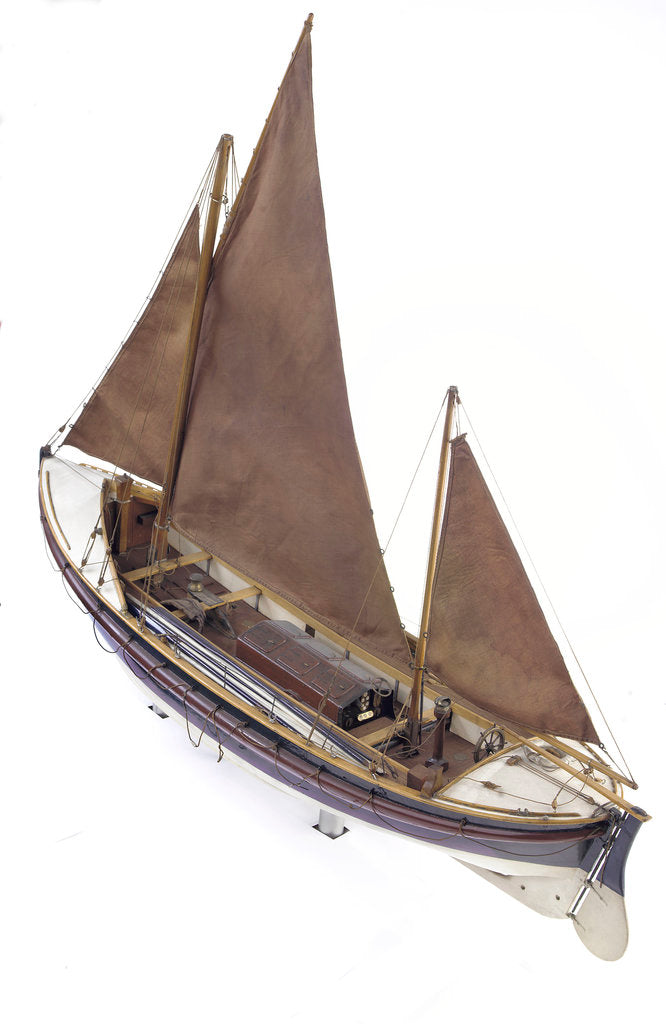 Detail of Full hull model, Watson lifeboat, port stern quarter deck by unknown