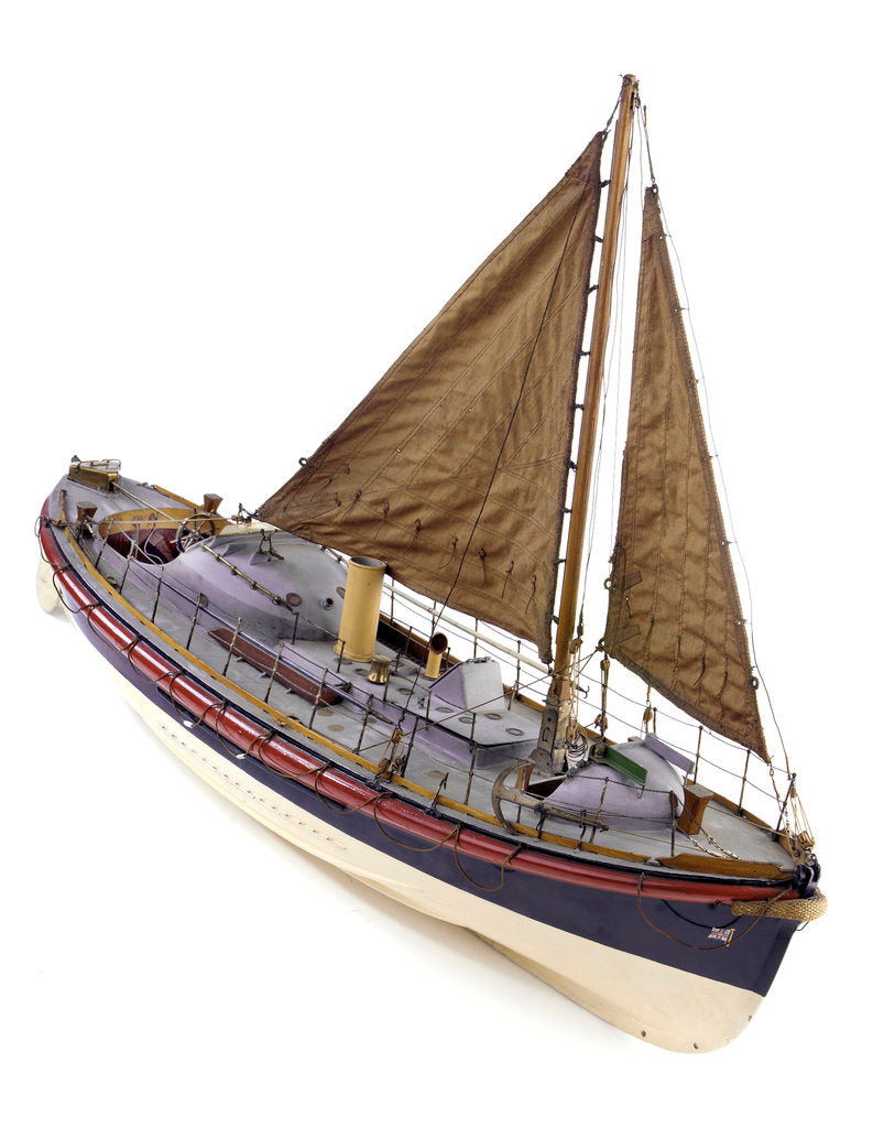 Detail of Full hull model, Watson lifeboat, starboard by unknown
