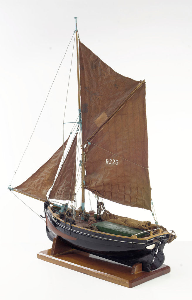 Detail of 'Providence', port stern quarter by D. S. Paterson