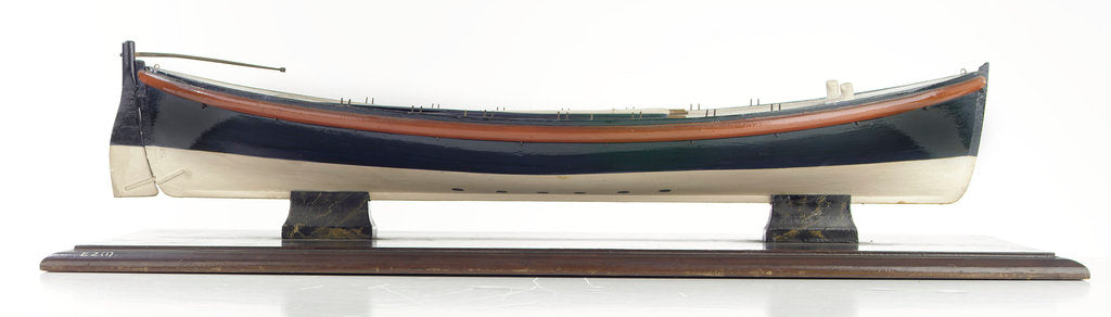 Detail of Full hull model, lifeboat, starboard broadside by David Harvey