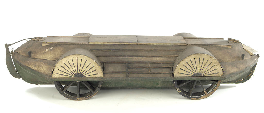 Detail of Full hull model, lifeboat, starboard broadside - hatch closed by unknown