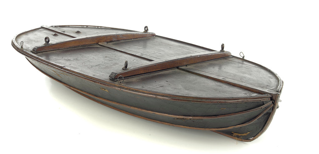 Detail of Full hull model, collapsible lifeboat by G. L. Berthon