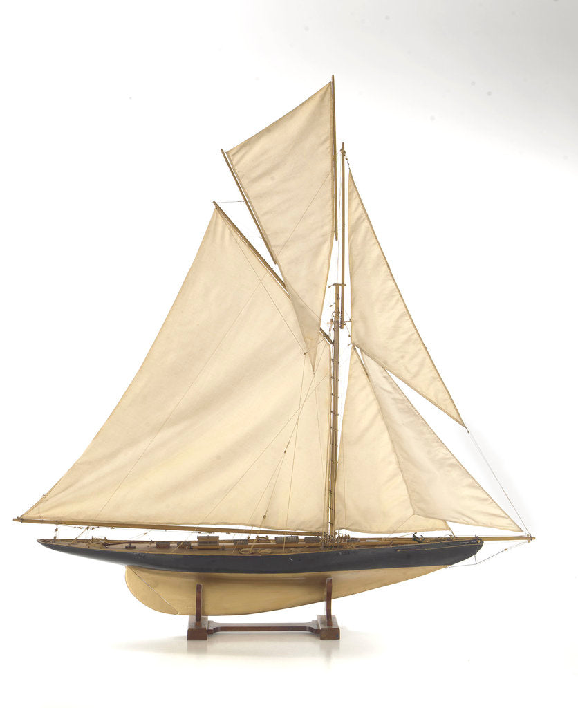 Detail of 'Satanita', starboard broadside by unknown