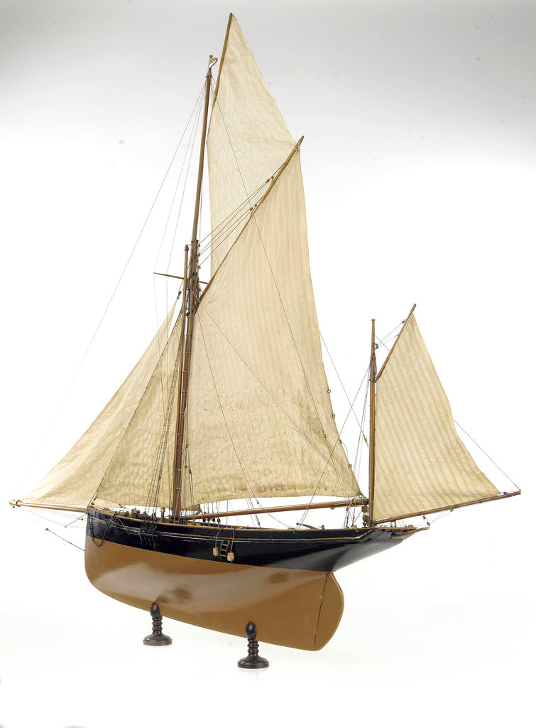 Detail of 'Florinda', port stern quarter by unknown