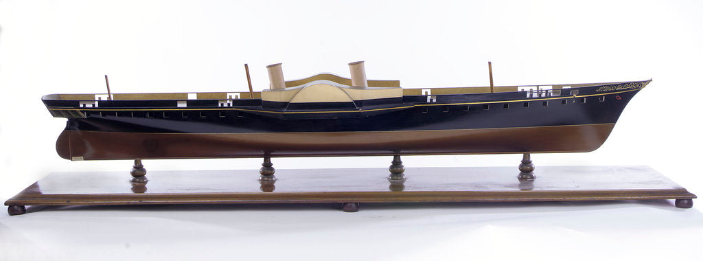 Detail of HMY 'Osborne', starboard broadside by unknown