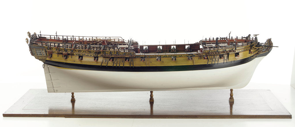 Detail of 'Amazon', starboard broadside by unknown