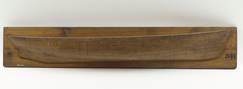 Detail of Crusader' (1927), starboard broadside by Camper & Nicholsons Ltd.