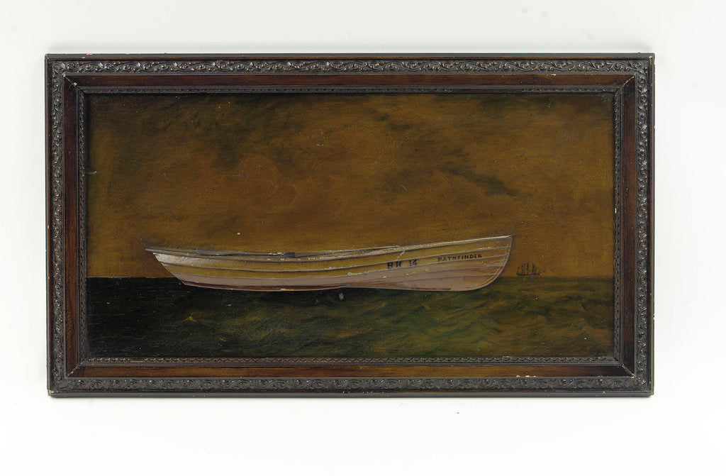 Detail of Picture model, 'Pathfinder', starboard broadside by Joseph Fannen