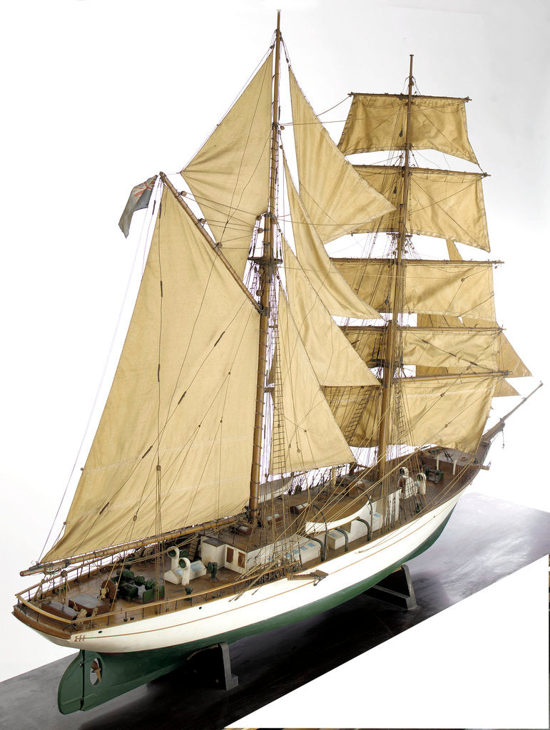 Detail of 'Research', starboard stern quarter by unknown