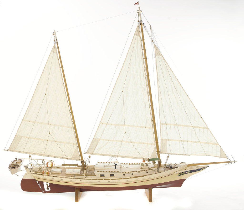 Detail of 'Privateer', starboard broadside by J.A. Thompson