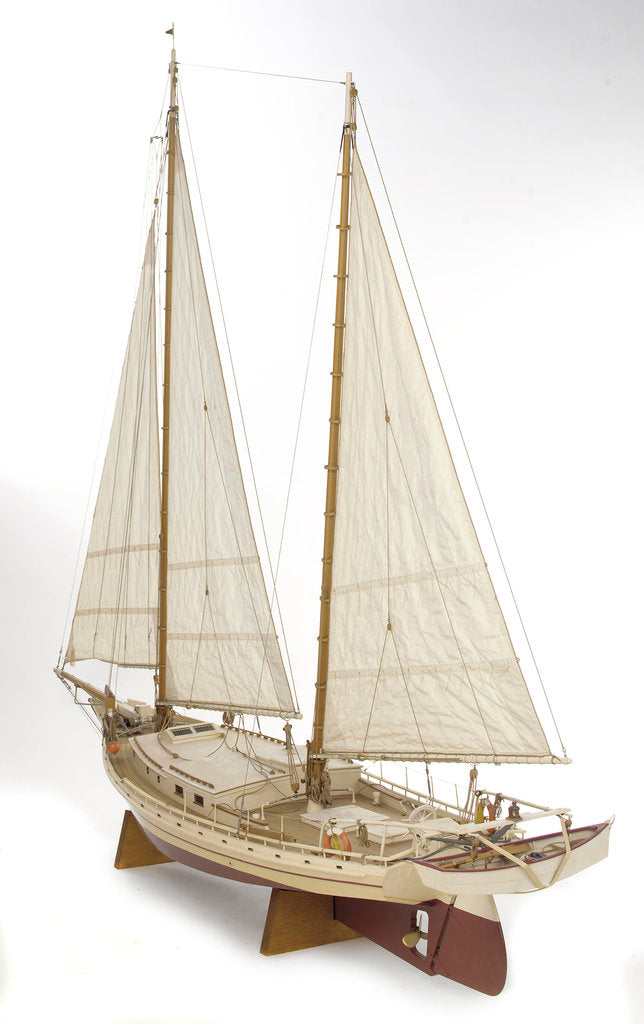 Detail of 'Privateer', port stern quarter by J.A. Thompson