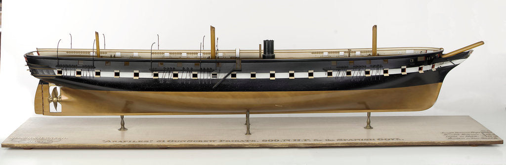 Detail of 'Arapiles', starboard broadside by unknown