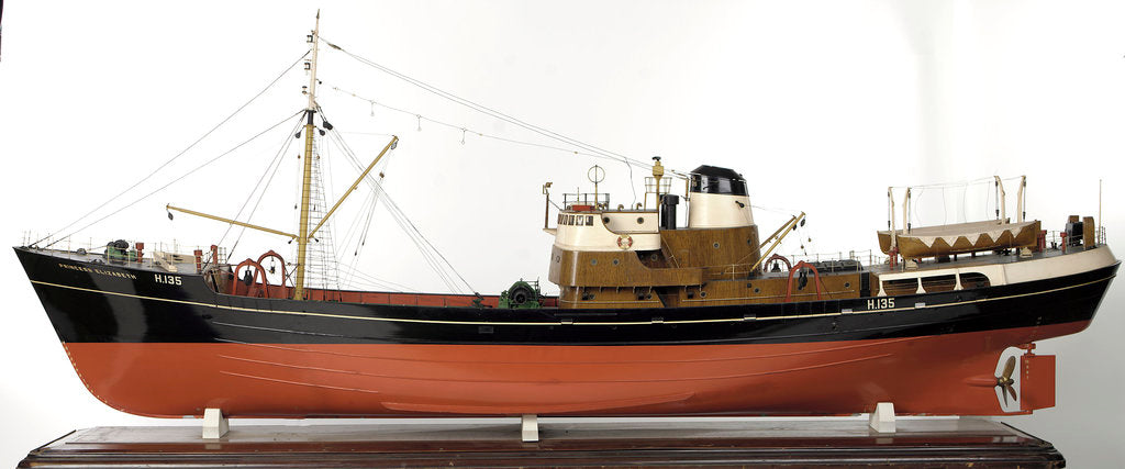 Detail of 'Princess Elizabeth', port broadside by unknown