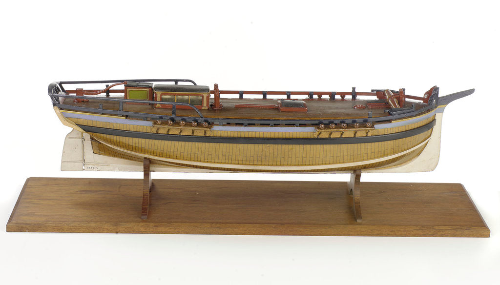 Detail of 'Lady Nelson', starboard broadside by unknown