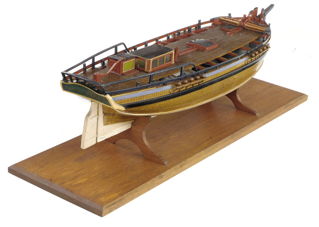 Detail of 'Lady Nelson', starboard stern quarter by unknown