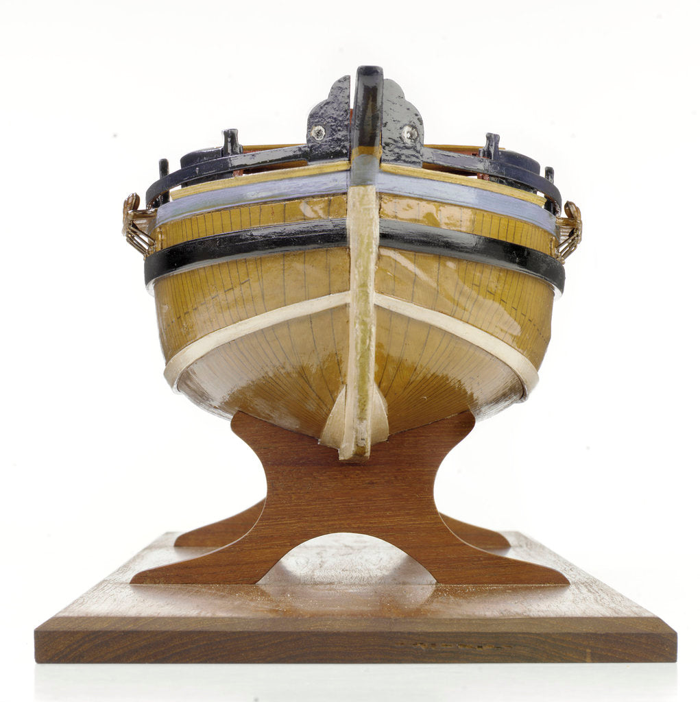 Detail of 'Lady Nelson', bow, dead ahead by unknown