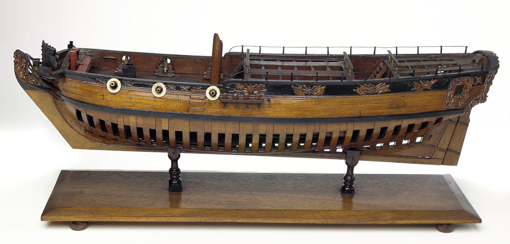 Detail of 'Bolton', port broadside by unknown