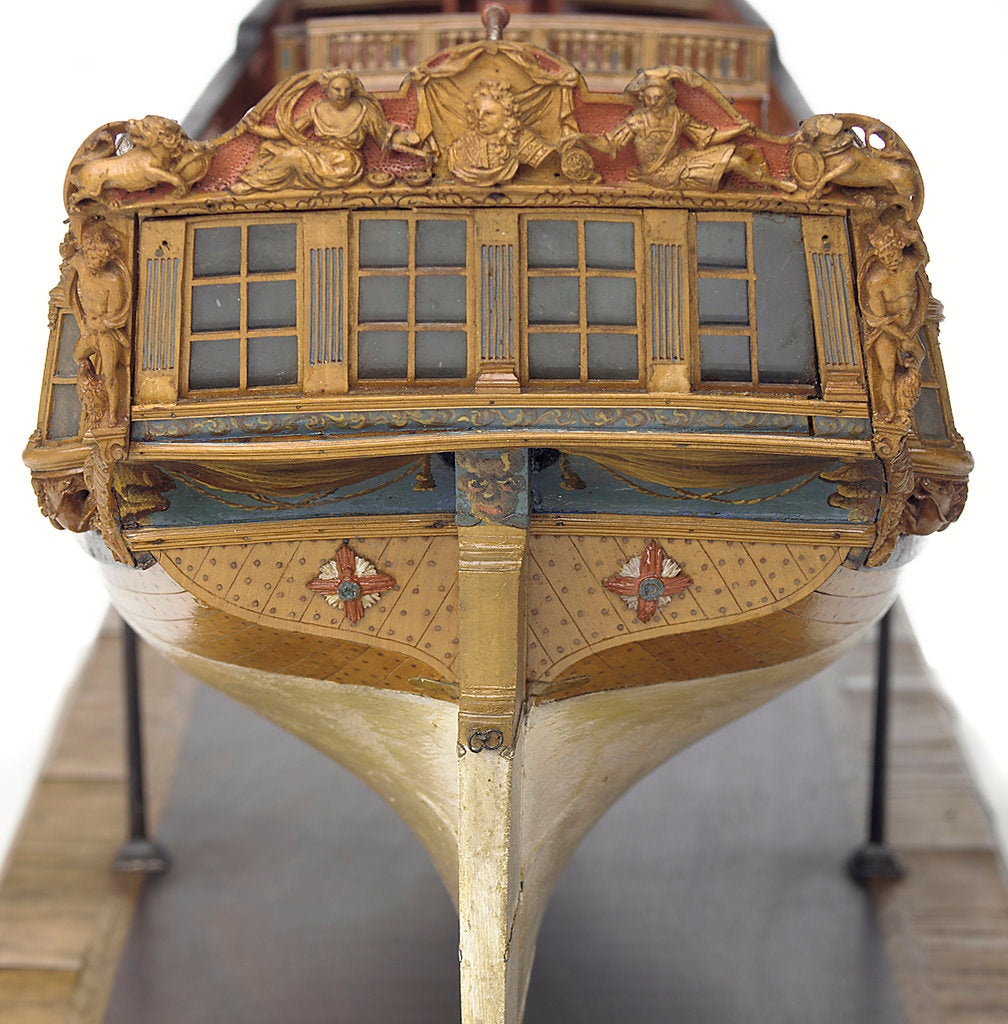 Detail of 'Chatham', full stern by unknown