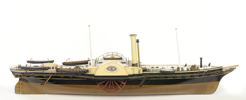 Detail of Victoria & Albert' (1843), starboard broadside by unknown