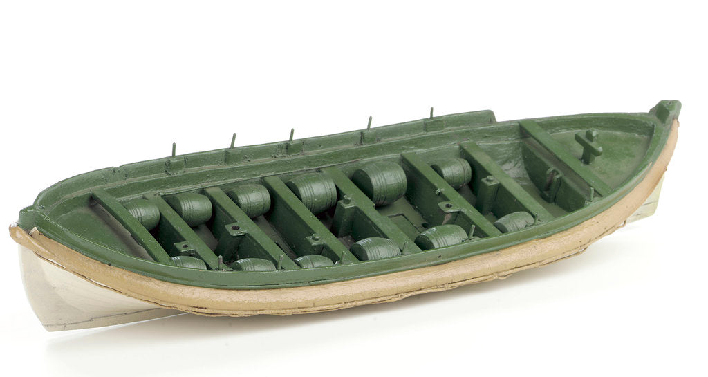 Detail of Full hull model, Costain's lifeboat, port by Thomas Costain