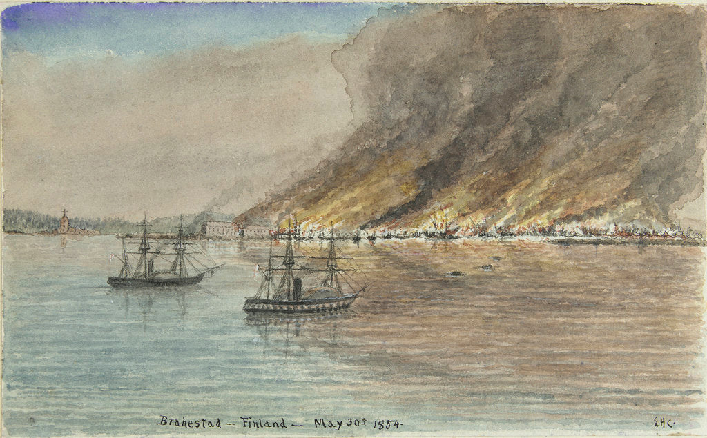Detail of The Boats Leaving for Gamla by Dr Edward Hodges Cree