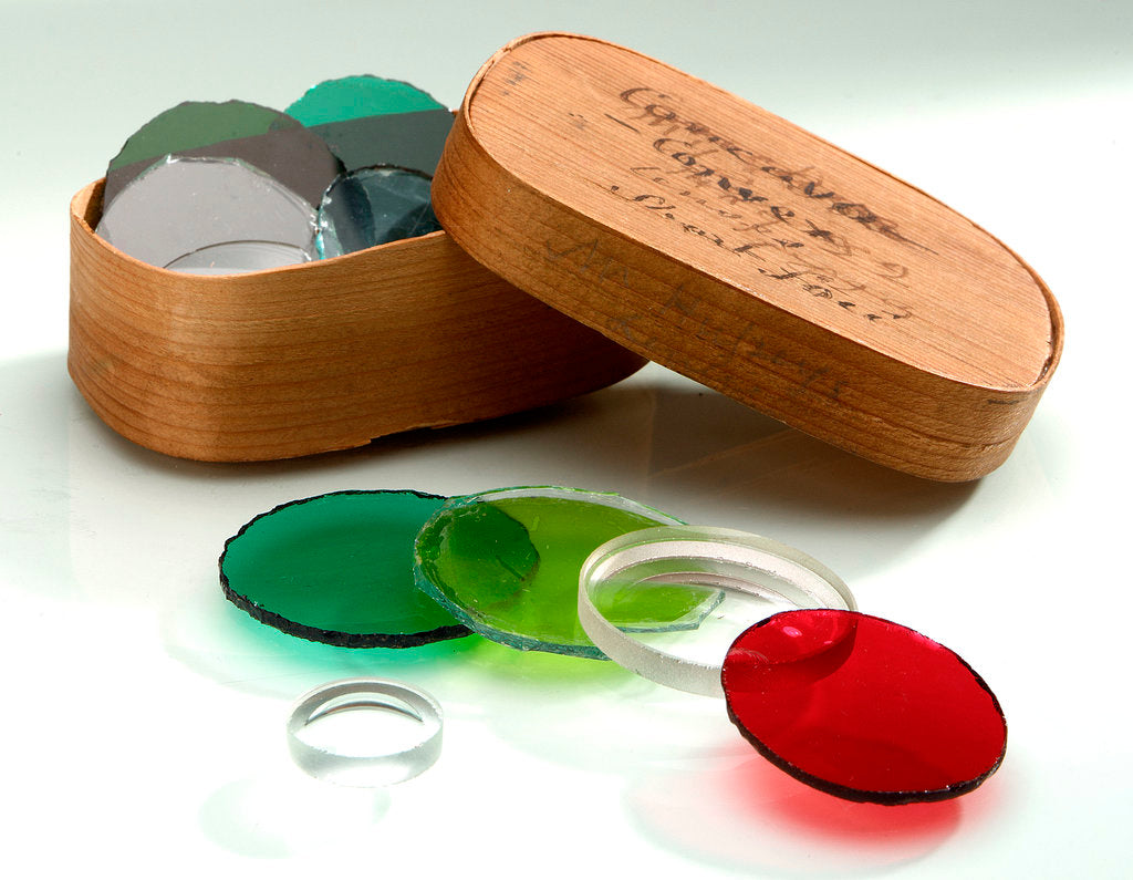 Detail of Box with lenses by unknown