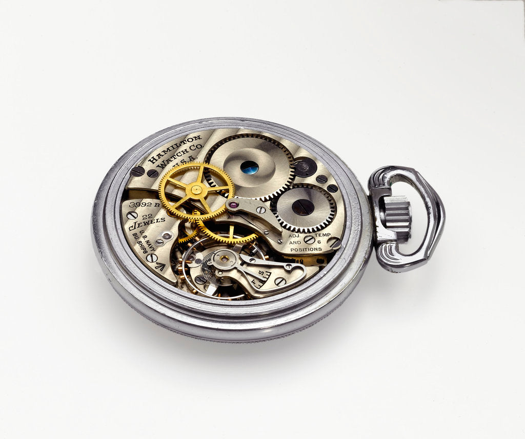 Detail of Deck watch, movement by Hamilton Watch Co.