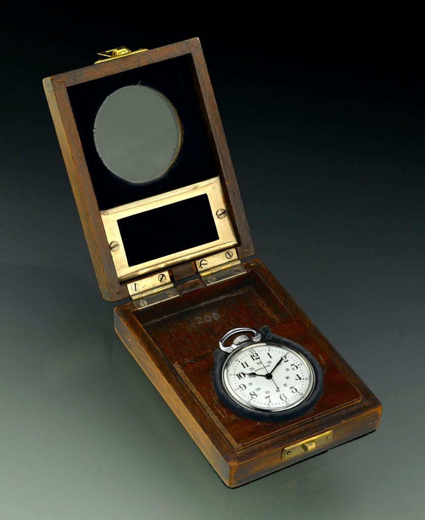 Detail of Deck watch in case by Hamilton Watch Co.