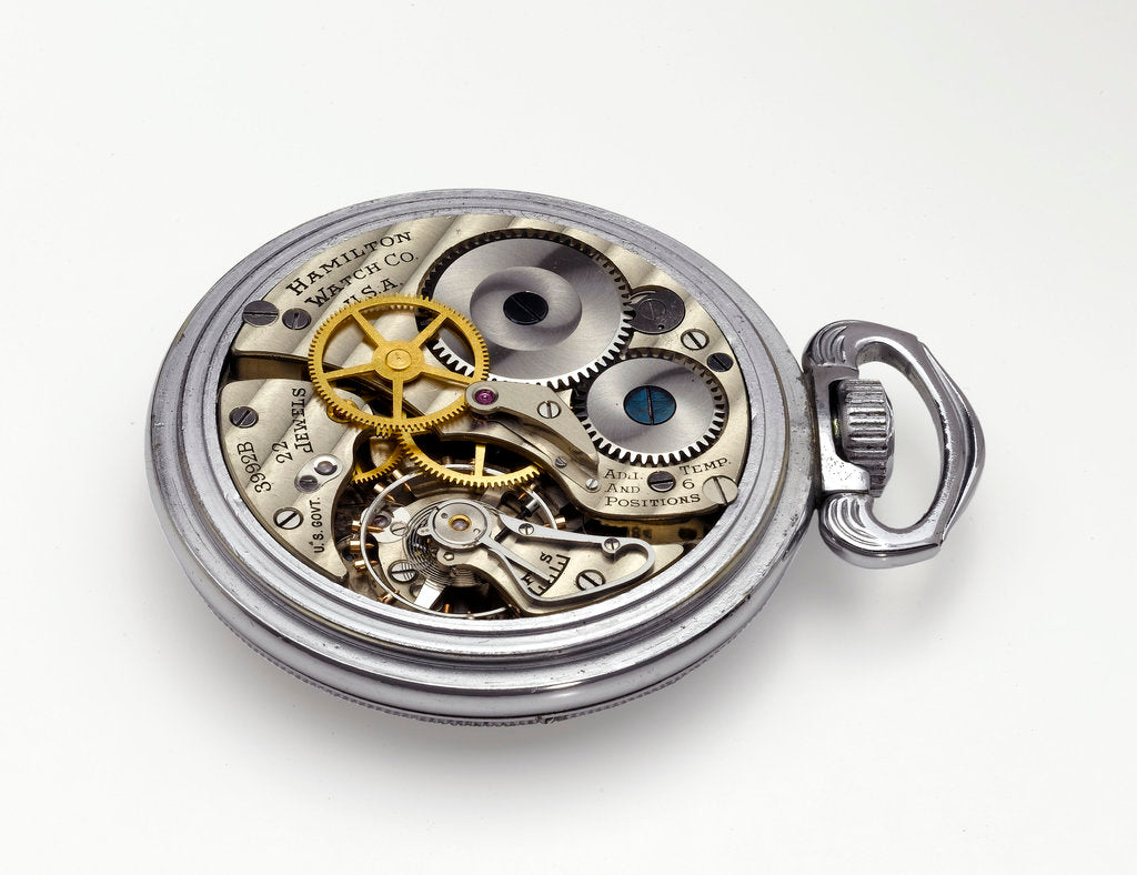 Detail of Deck watch, movement by Hamilton Watch Co.