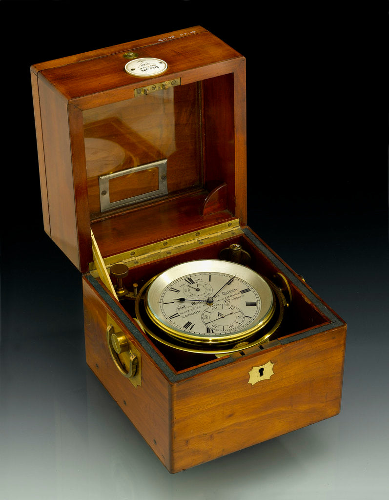 Detail of Deck watch in case by Edward Edward John Dent & Co.