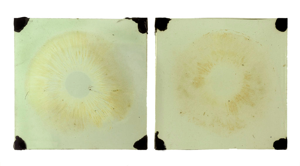 Detail of Two large double squares of glass by unknown