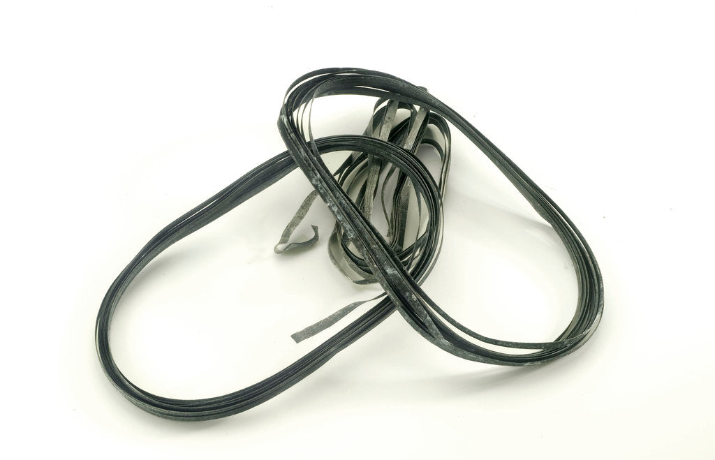 Detail of Four strips of magnesium ribbon in a bag by unknown