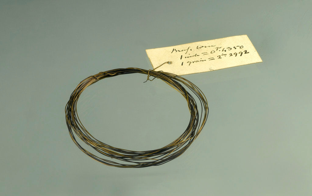 Detail of Roll of brass wire in a bag by unknown