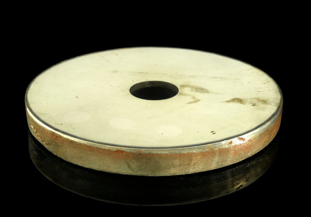 Detail of Speculum metal disc by William Herschel