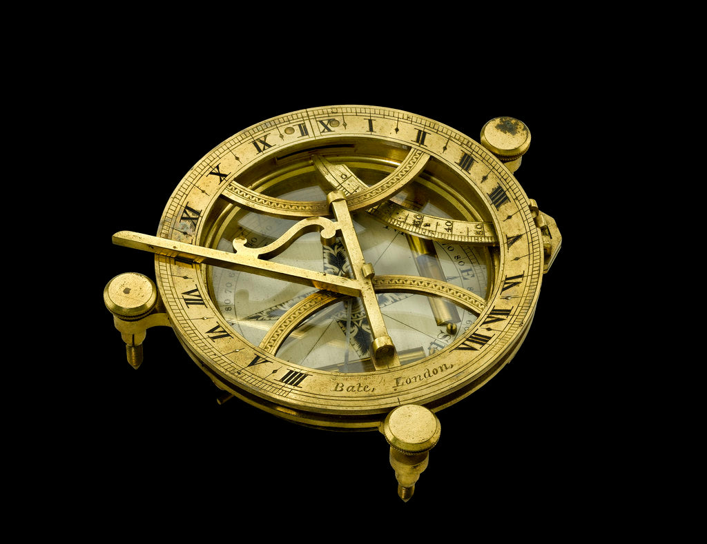 Detail of Inclining dial by Robert Brettell Bate