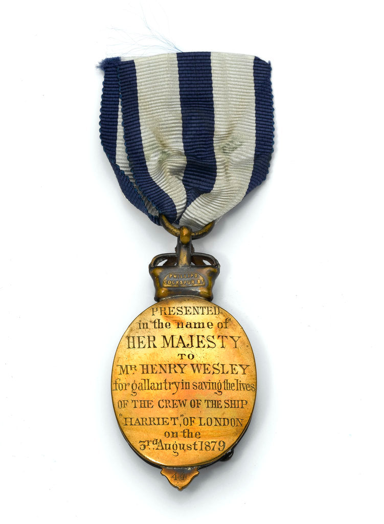 Detail of Albert Medal of the Second Class, reverse by Jemmett-Browne