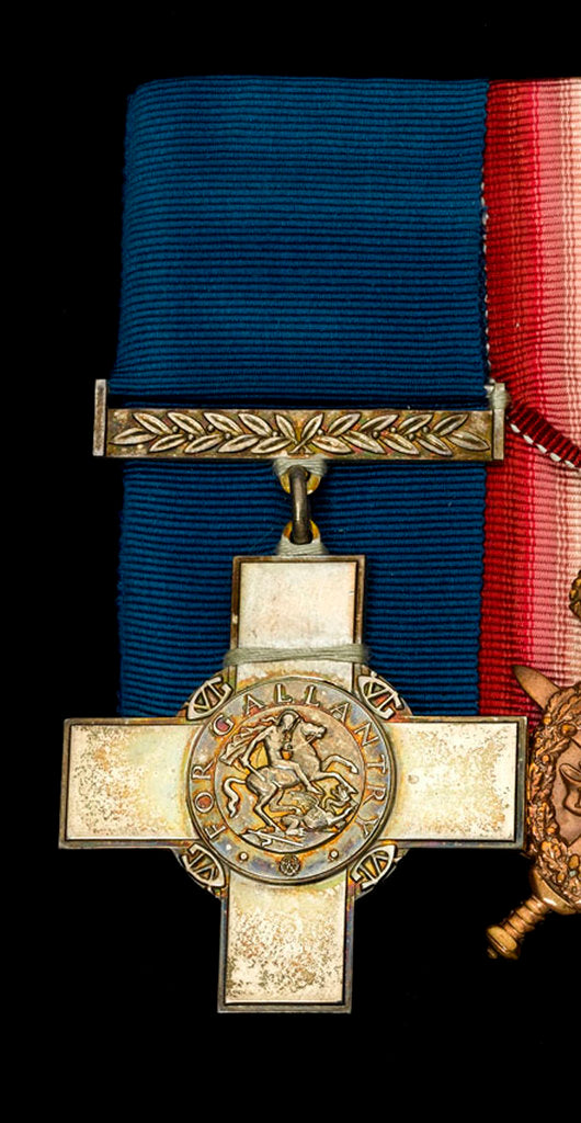 Detail of George Cross, obverse by Percy Metcalf