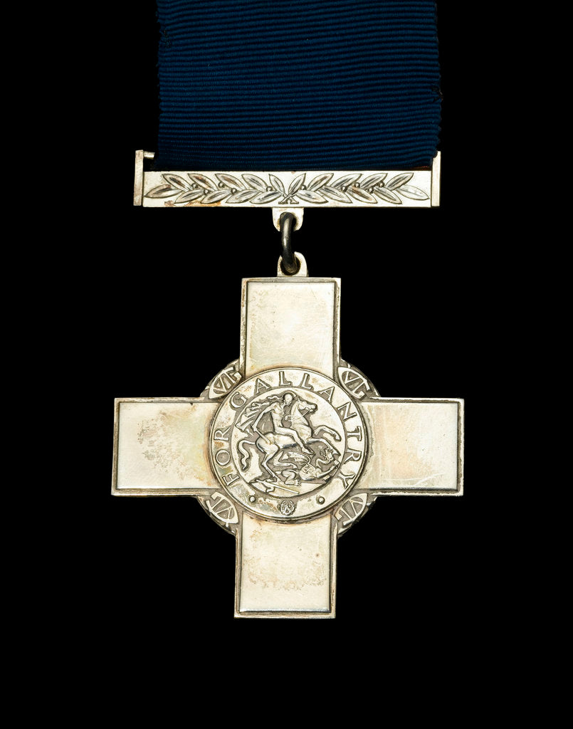 Detail of George Cross, obverse by Percy Metcalf