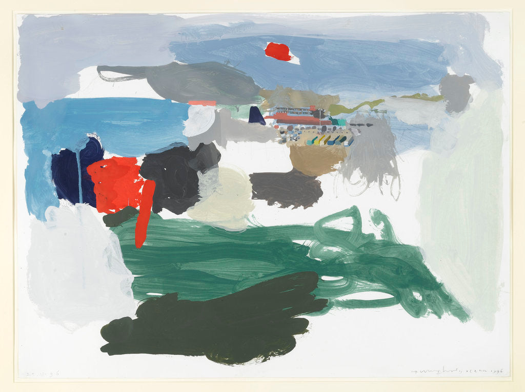 Detail of Original memory sketch, Humphrey Ocean by Humphrey Ocean