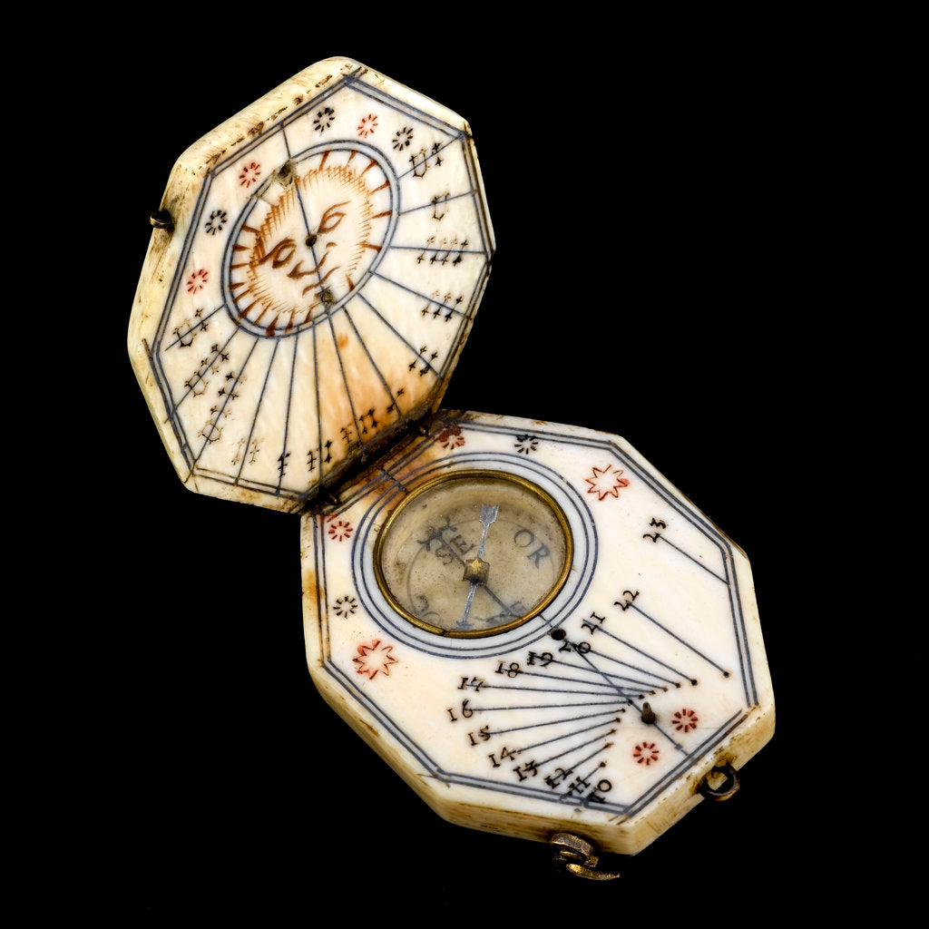 Detail of Diptych dial, leaves Ib and IIa by Nicolaus Miller