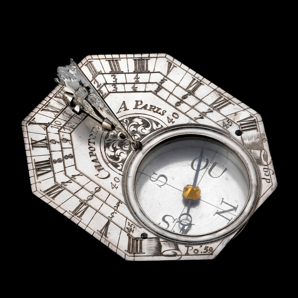 Detail of Butterfield dial for latitudes 40˚-60˚ north. by Chapotot