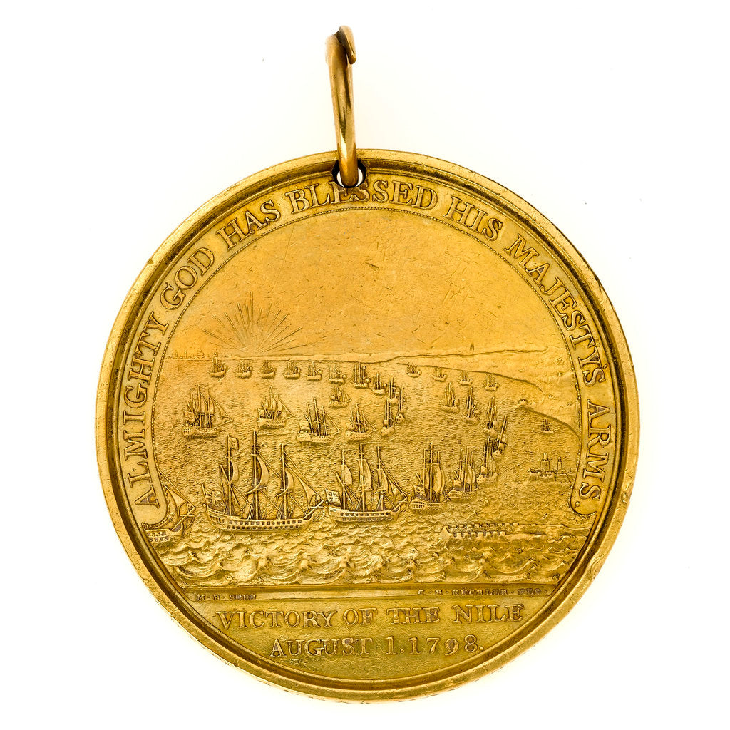 Detail of Davison's Nile Medal, reverse by Heinrich Kuchler