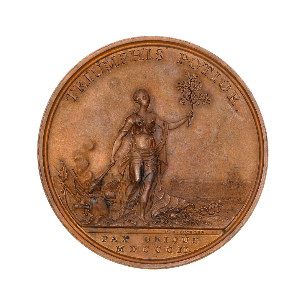 Detail of Medal commemorating the Peace of Amiens, 1801, reverse by Heinrich Kuchler
