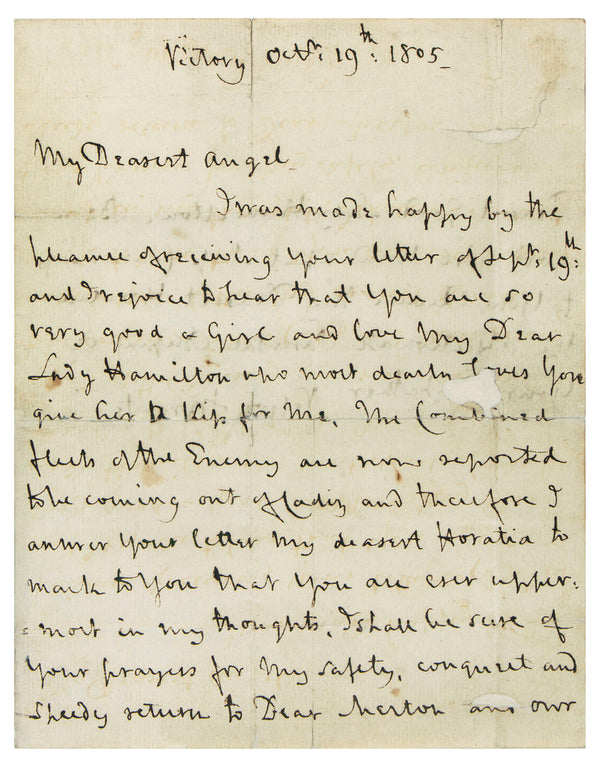 Last letter from Nelson to Horatia, page one posters & prints by ...