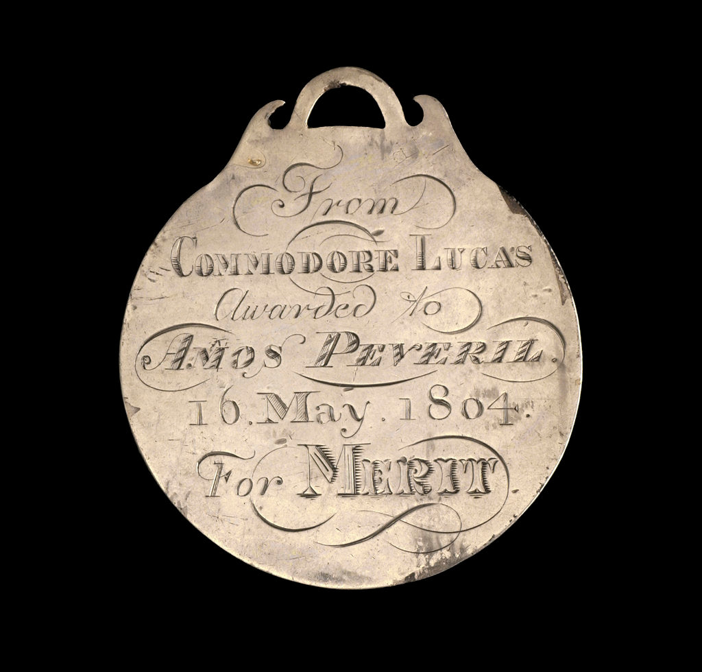 Detail of Prize medal, River Fencibles 1804, reverse by unknown