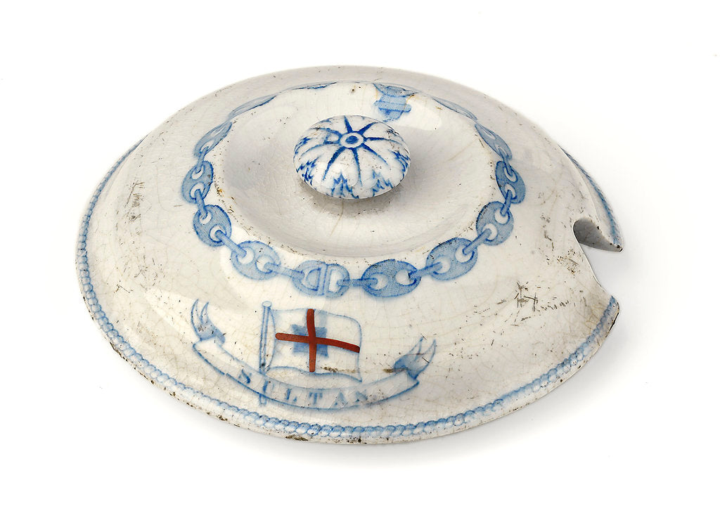 Detail of Tureen lid by F. F. Green & Co.