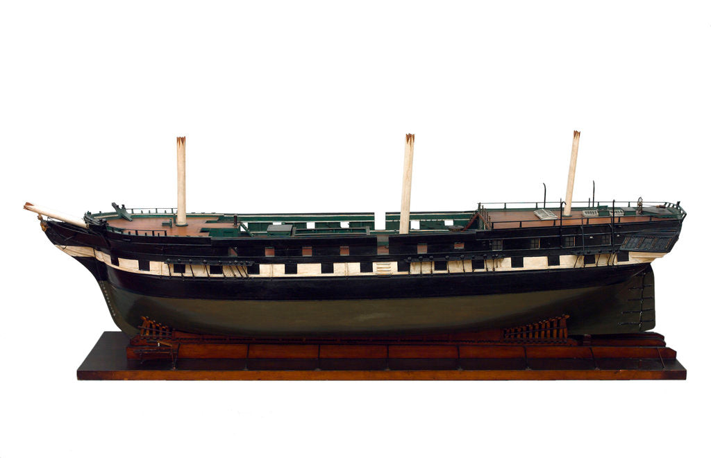 Detail of 'Owen Glendower', port broadside by unknown