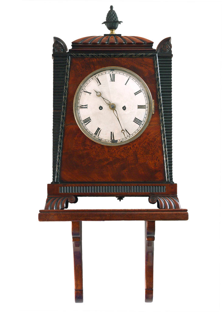 Detail of Bracket clock by Crick